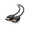 C2G 2ft 4K HDMI Cable - Ultra Flexible Cable with Low Profile Connectors - HDMI-Kabel - HDMI männlich zu HDMI männlich - 61 cm - Doppelisolierung - Schwarz