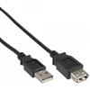 Delock - USB-Verlängerungskabel - USB (W) zu USB (M) - USB 2.0 - 50 cm - geformt - Schwarz