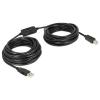 Delock - USB-Kabel - USB Typ B (M) zu USB (M) - USB 2.0 - 11 m - aktiv