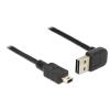 Delock EASY-USB - USB-Kabel - Mini-USB, Typ B (M) zu USB (M) - USB 2.0 - 1 m - 90° Stecker - Schwarz