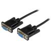 StarTech.com 2m DB9 RS232 Seriell Nullmodemkabel - Bu / Bu - 9-pin seriell Null-Modem Anschlusskabel - Schwarz - Nullmodemkabel - DB-9 (W) zu DB-9 (W) - 2 m - geformt, Daumenschrauben - Schwarz - für P / N: PCI2S5502, PEX4S953, PEX4S953LP