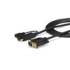 StarTech.com 1,8m aktives HDMI auf VGA Konverter Kabel - HDMI zu VGA Adapter 180cm - Schwarz - 1920x1200 / 1080p - Adapterkabel - HDMI, Mikro-USB Typ B (nur Strom) zu HD-15 (VGA) männlich - 2 m - Schwarz - aktiv, 1920 x 1200 (WUXGA) Support - für P / N