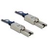 Delock - Externes SAS-Kabel - SAS 6Gbit / s - 4x Shielded Mini MultiLane SAS (SFF-8088), 26-polig (M) zu 4x Shielded Mini MultiLane SAS (SFF-8088), 26-polig (M) - 2 m