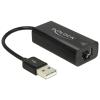 Delock Adapter USB 2.0 > LAN 10 / 100 Mb / s - Netzwerkadapter - USB 2.0 - 10 / 100 Ethernet