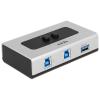 Delock Switch USB 3.0 2 port manual bidirectional - USB-Umschalter für die gemeinsame Nutzung von Peripheriegeräten - 2 x SuperSpeed USB 3.0 - Desktop