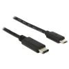 Delock - USB-Kabel - 24 pin USB-C (M) zu Micro-USB Typ B (M) - USB 3.1 - 1 m - Schwarz