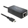 Delock - Netzwerkadapter - USB 3.1 - Gigabit Ethernet - Schwarz