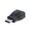 C2G USB 2.0 USB Type C to USB Micro B Adapter M / F - USB C to Phone Black - USB-Adapter - Micro-USB Typ B (W) zu 24 pin USB-C (M) - USB 2.0 - geformt - Schwarz