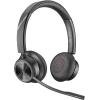 Poly Savi 7320-M Office - 7300 Office Series - Headset - On-Ear - DECT - kabellos - Schwarz - Zertifiziert für Microsoft Teams