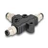 Delock M8 T-Splitter A-kodiert 4 Pin 1 x Stecker zu 2 x Stecker Parallelschaltung