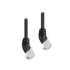 Delock RJ45 Netzwerkkabel Cat.6A S / FTP 45 Grad nach oben gewinkelt 5 m schwarz