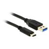 Delock - USB-Kabel - 24 pin USB-C (M) zu USB Typ A (M) - USB 3.1 Gen 2 - 50 cm - umkehrbarer C-Stecker - Schwarz