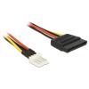 Delock - Netzteil - 4-Pin-Mini-Stromversorgungsstecker (M) zu SATA-Stromstecker (M) - 15 cm