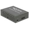 Delock Gigabit Ethernet Media Converter - Medienkonverter - 1GbE - 10Base-T, 100Base-TX, 1000Base-T - SFP (mini-GBIC) / RJ-45