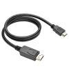 Eaton Tripp Lite Series DisplayPort 1.2 to HDMI Adapter Cable (DP with Latches to HDMI M / M), 4K, 3 ft. (0.9 m) - Adapterkabel - DisplayPort männlich zu HDMI männlich - 91 cm - Schwarz - 4K Unterstützung