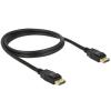 Delock - DisplayPort-Kabel - DisplayPort (M) zu DisplayPort (M) - 1 m - eingerastet - Schwarz