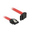 Delock - SATA-Kabel - Serial ATA 150 / 300 / 600 - SATA (M) zu SATA (M) - 50 cm - eingerastet, links-gewinkelter Stecker - Rot