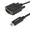 StarTech.com USB-C to DVI Cable - 6 ft / 2m - 1080p - 1920x1200 - USB-C DVI Monitor Cable - USB C Cable - Computer Monitor Cable (CDP2DVIMM2MB) - USB / DVI-Kabel - 24 pin USB-C (M) zu DVI-D (M) - Thunderbolt 3 / USB 3.1 - 2 m - 1920 x 1200 (WUXGA) Supp