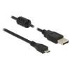 Delock - USB-Kabel - USB (M) zu Micro-USB Typ B (M) - USB 2.0 - 3 m - Schwarz