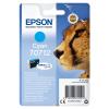 Epson T0712 - 5.5 ml - Cyan - original - Tintenpatrone - für Stylus DX9400, SX115, SX210, SX215, SX218, SX415, SX515, SX610, Stylus Office BX310, BX610