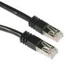 Kabel / 1 m Shield CAT5E Moulded Patch Black