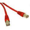 Kabel / 5 m Shield CAT5E Moulded Patch Red