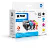 KMP MULTIPACK H147V - 4er-Pack - Schwarz, Gelb, Cyan, Magenta - kompatibel - Tintenpatrone (Alternative zu: HP 934XL, HP 935XL, HP C2P23AE, HP C2P24AE, HP C2P25AE, HP C2P26AE) - für HP Officejet 6812, 6815, 6820, Officejet Pro 6230, 6230 ePrinter, 68