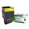 Lexmark X417 - Hohe Ergiebigkeit - Gelb - original - Tonerpatrone LCCP, LRP - für Lexmark CS417dn, CS517de, CX417de