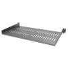 StarTech.com Belüfteter Server Rack Fachboden 1 HE - 25 cm Tief - Stahl - Rack - Regal - Schwarz - 1U - 25.4 cm (10")