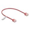 Delock RJ45 Netzwerkkabel Cat.6 UTP Ultra Slim 0,3 m rot mit kurzen Steckern