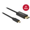 Kabel USB Type-C Stecker > Displayport Stecker (DP Alt Mode) 4K 60 Hz 2 m schwarz