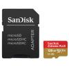 SanDisk Extreme PLUS - Flash-Speicherkarte (microSDXC-an-SD-Adapter inbegriffen) - 128 GB - A2 / Video Class V30 / UHS-I U3 / Class10 - microSDXC UHS-I