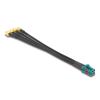 Delock Kabel Mini FAKRA Z Buchse quad zu 4 x SMA Stecker B-Typ