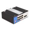 Delock Industrie Gigabit Ethernet Switch 8 Port RJ45 2 Port SFP für Hutschiene
