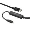StarTech.com 3m USB-C auf DisplayPort Kabel - 4K 60Hz - Thunderbolt 3 kompatibel - USB Typ C Kabel - Schwarz -CDP2DPMM3MB - Externer Videoadapter - STM32F072CBU6 - USB-C - DisplayPort - Schwarz