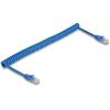 Delock - Netzwerkkabel - RJ-45 (M) zu RJ-45 (M) - 3.3 m - 5.5 mm - UTP - CAT 6 - gewickelt, ohne Haken - Blau