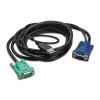 Cable / KVM / APC Integrated Rack LCD / KVM USB Cable - 10ft (3m)