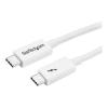 StarTech.com 3.3ft (1m) Thunderbolt 3 Cable, 20Gbps, 100W PD, 4K Video, Thunderbolt-Certified, Compatible w / TB4 / USB 3.2 / DisplayPort - Thunderbolt-Kabel - 24 pin USB-C (M) zu 24 pin USB-C (M) - USB 3.1 Gen 2 / Thunderbolt 3 / DisplayPort 1.2 - 1 m -