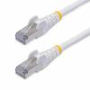 StarTech.com 1m White CAT8 Ethernet Cable, Snagless, S / FTP, 25G / 40G - Patch-Kabel - RJ-45 (M) zu RJ-45 (M) - 1 m - 5.6 mm - S / FTP - CAT 5 / 5e / 6/6a / 8 - IEEE 802.3bt / IEEE 802.3ba - ohne Haken, halogenfrei - weiß