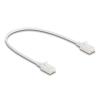 Delock RJ45 Netzwerkkabel Cat.6A Stecker zu Stecker mit robuster Rastnase Industrietauglich U / UTP Slim 0,3 m weiß