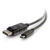C2G 12ft USB C to DisplayPort Cable - 4K - Black - M / M - Externer Videoadapter - USB-C - DisplayPort - Schwarz