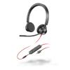 Poly Blackwire 3325 - Blackwire 3300 series - Headset - On-Ear - kabelgebunden - aktive Rauschunterdrückung - 3,5 mm Stecker, USB-C - Schwarz - Zertifiziert für Microsoft Teams - Replaces Poly SKU 214017-101