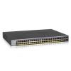 NETGEAR Smart GS752TP - Switch - L3 Lite - Smart - 8 x 10 / 100 / 1000 (PoE+) + 40 x 10 / 100 / 1000 (PoE) + 4 x SFP - Desktop, an Rack montierbar - PoE+ (384 W)