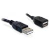 Delock Extension cable USB 2.0 - USB-Verlängerungskabel - USB (M) zu USB (W) - 15 cm - für P / N: 61477, 61478, 61693, 61746, 61772, 66202, 88537