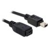 Delock - USB-Kabel - Mini-USB, Typ B (M) zu Mini-USB, Typ B (W) - 1 m