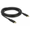 Delock - USB-Kabel - 24 pin USB-C (M) zu 24 pin USB-C (M) - USB 2.0 - 5 A - 3 m - Schwarz