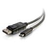 C2G 6ft USB C to DisplayPort Cable - 4K 30Hz - Externer Videoadapter - USB-C - DisplayPort - Schwarz