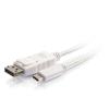 C2G 1.8m (6ft) USB C to DisplayPort Adapter Cable White - 4K Audio / Video Adapter - Externer Videoadapter - USB-C - DisplayPort - weiß