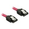Delock Cable SATA - SATA-Kabel - Serial ATA 150 / 300 / 600 - SATA (W) zu SATA (W) - 20 cm - eingerastet, gerader Stecker - Rot - für P / N: 89270, 89271