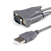 StarTech.com USB 2.0 auf Seriell RS232 / DB9 / DB25 Adapterkabel - St / St - USB zu Seriell Adapter / Konverter Kabel - Serieller Adapter - USB 2.0 - Grau